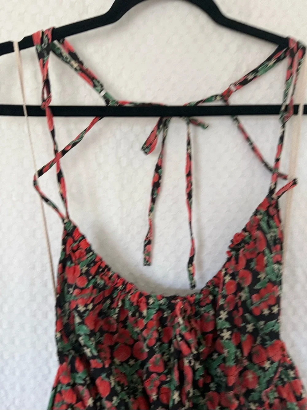 Free People Taking Sides Sheer Printed Mini Dress Roma Combo S